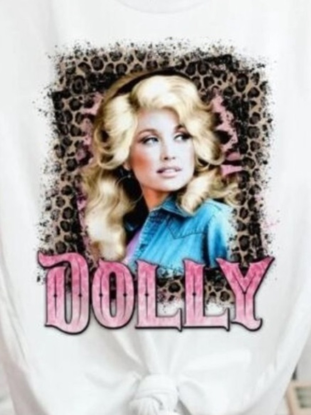White Graphic Dolly Short Sleeve Tee - Picture 2 of 2